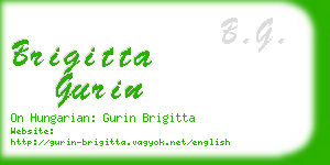brigitta gurin business card